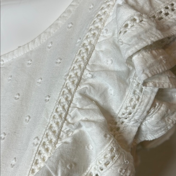 BB Dakota by Steve Madden White Tiered summer Midi Sundress size L - Picture 3 of 9